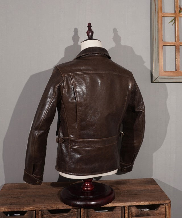 1930's VINTAGE復刻 カウレザー シングルライダースジャケット S~5XL