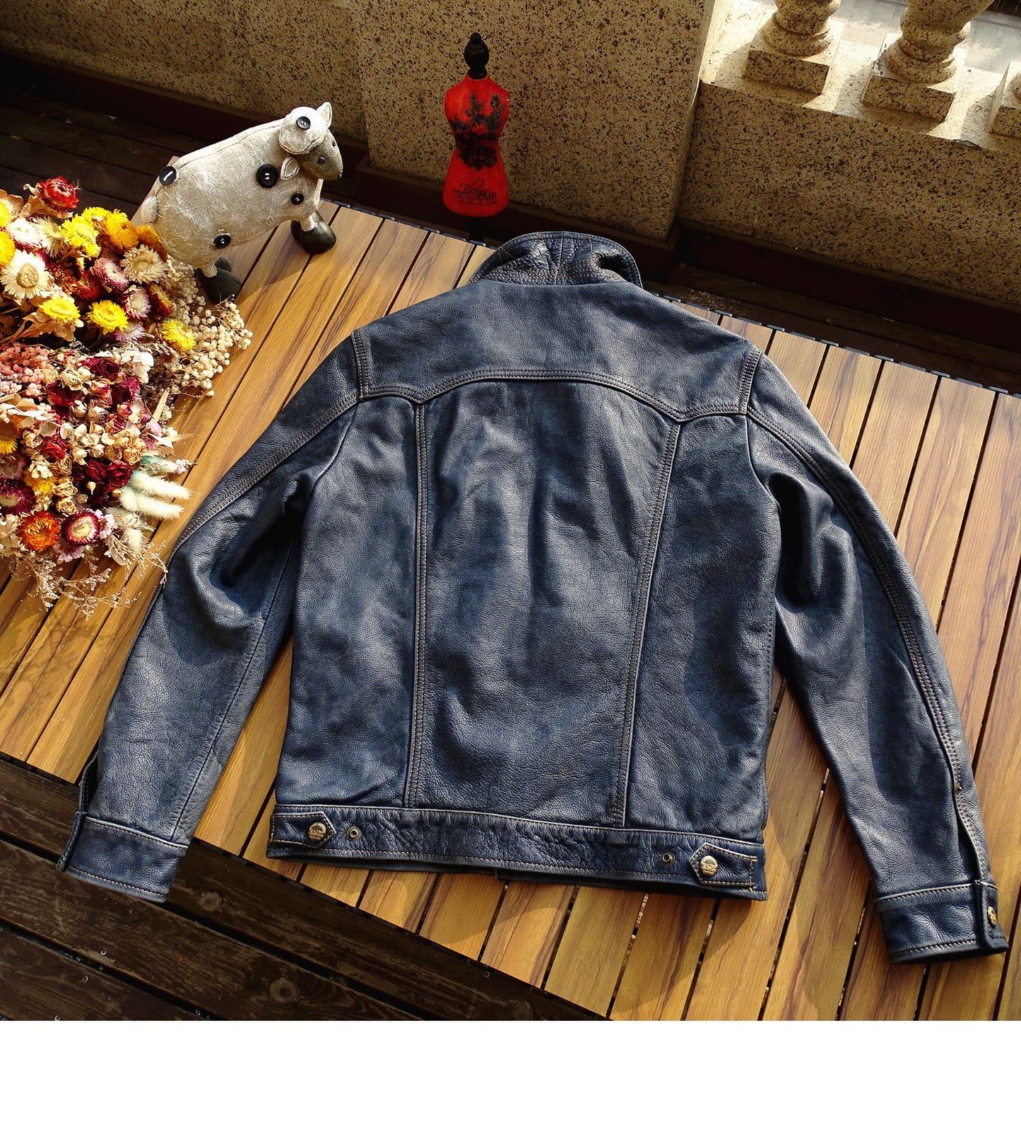 ☆ヴィンテージ2nd型 507復刻 ウエスタンステッチ カーフレザーショートジャケット☆S~5XL