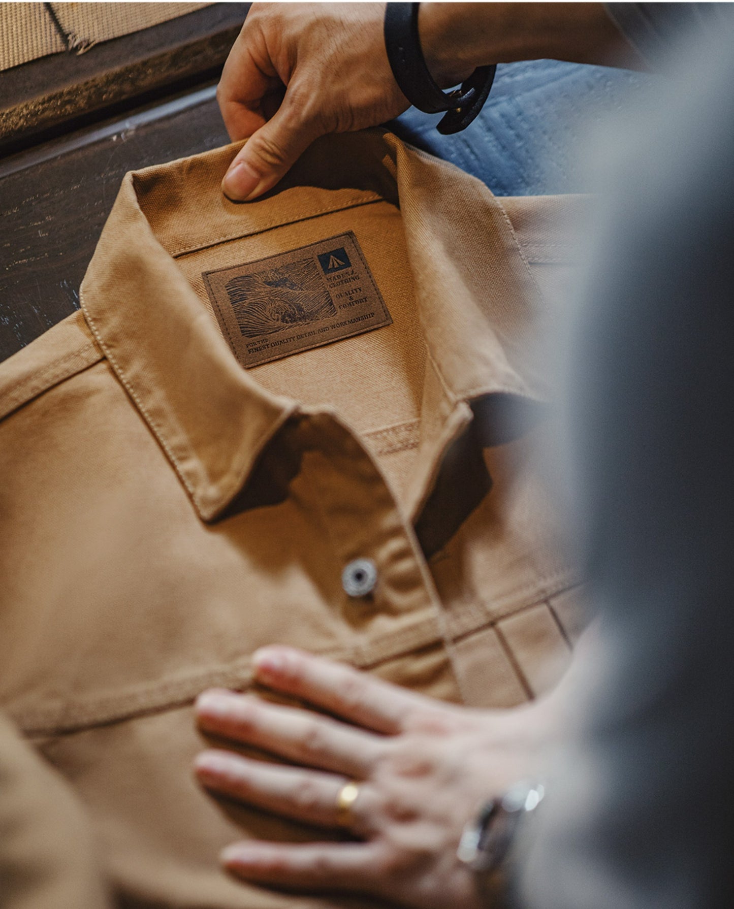 メタルボタン シンチバックのディテールも抜群▲しっかりコットン帆布2ndデザイン ジャケット▼S~2XL