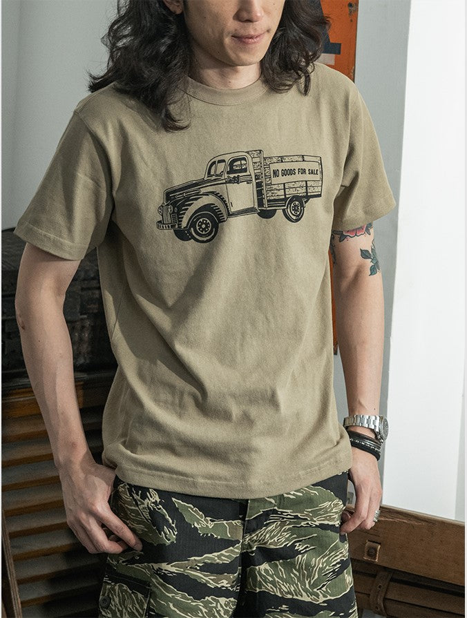 2色展開◆色味、プリントの雰囲気もGOOD◆ヴィンテージ復刻 トラックTシャツ◆S~2XL