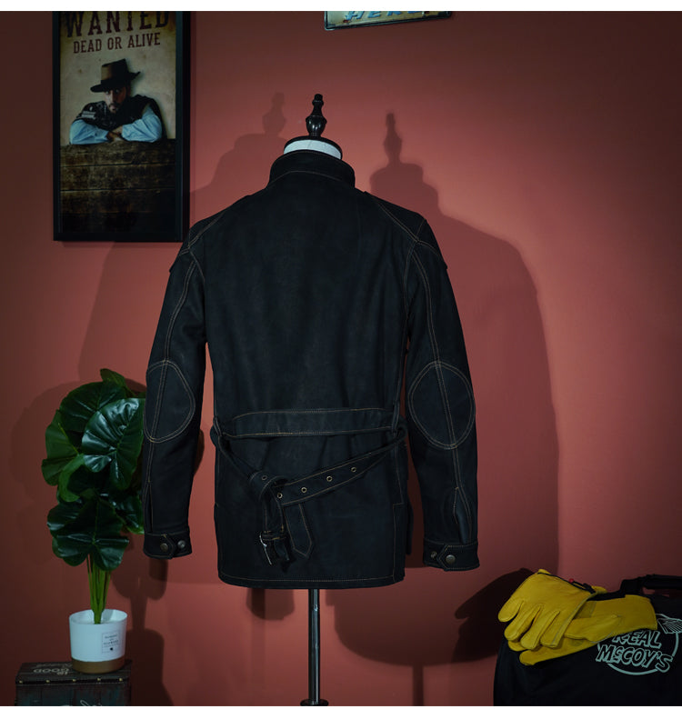 ▲細部のディテールまで完璧な拘り ヌバックレザー ライダースジャケット▼S~4XL