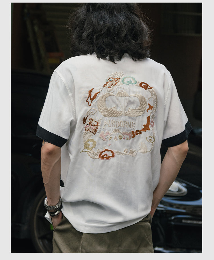 2色展開★ヴィンテージ復刻 ハーフスリーブ スカシャツ★S~2XL