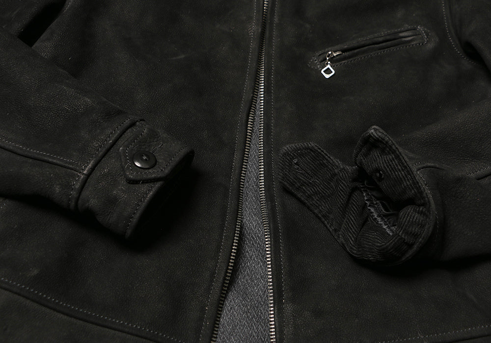 1930’s ヴィンテージ復刻型 ヌバックカウレザー シングルライダース ジャケット M~5XL