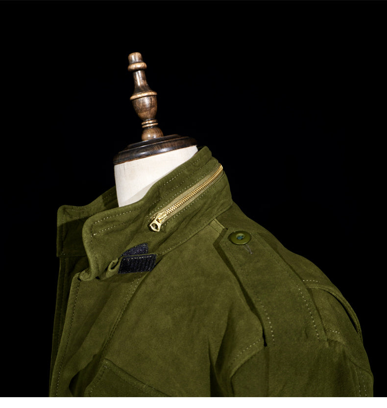3色展開▲TAXI DRIVER トラヴィスモデル▲ビンテージ復刻 スウェード M-65 ジャケット▼L~3XL