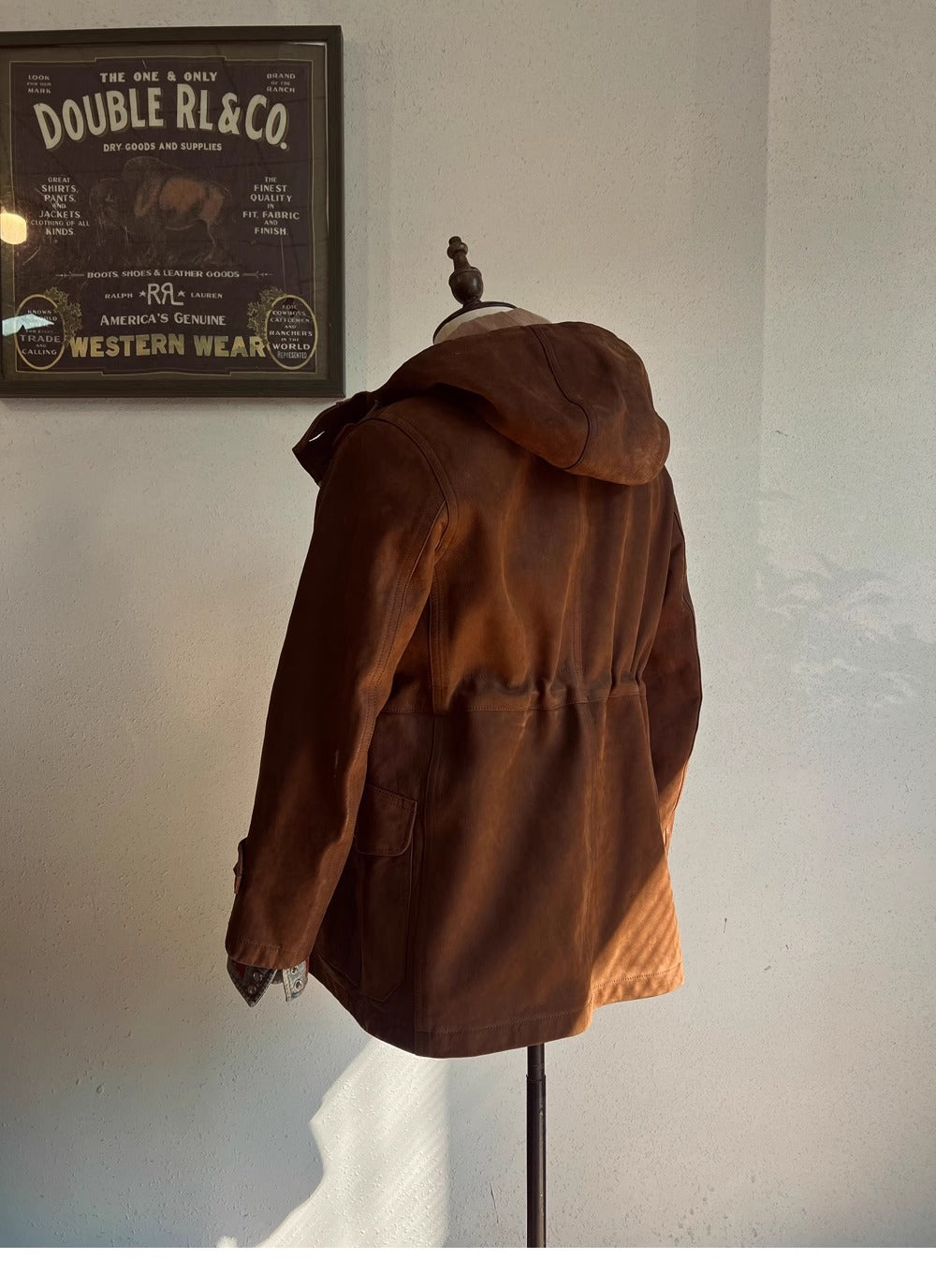 ▲ミドルレングス カーフレザー マウンテンパーカー▼M~XL