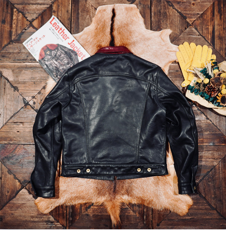 ★3rd型 507XX復刻モデル 植物タンニン鞣しカウレザージャケット★ M~3XL