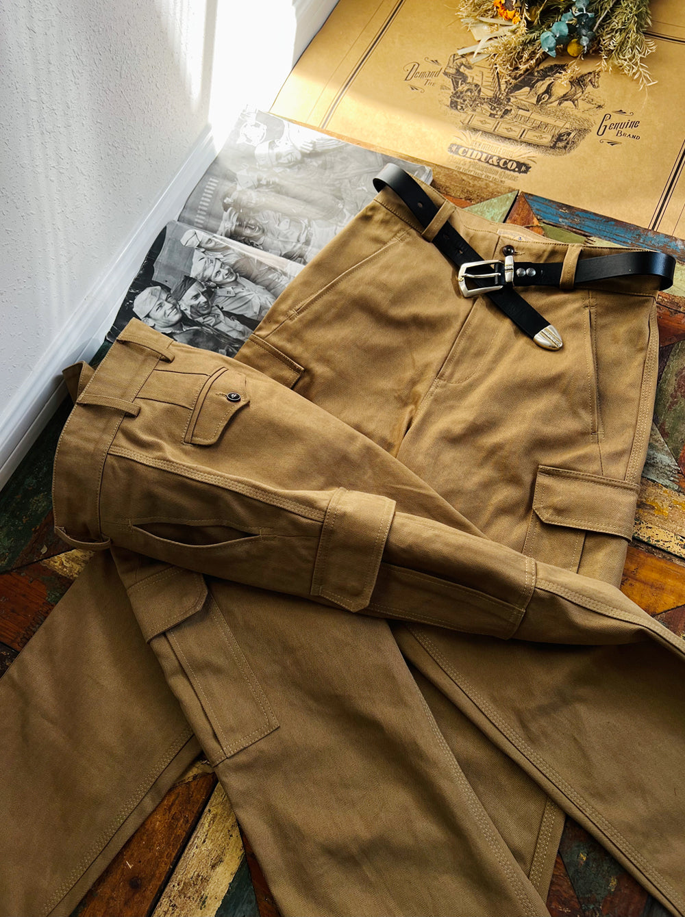 フランス軍M-47前期 復刻 HBTコットンヘリンボーンツイード パンツ/S~3XL
