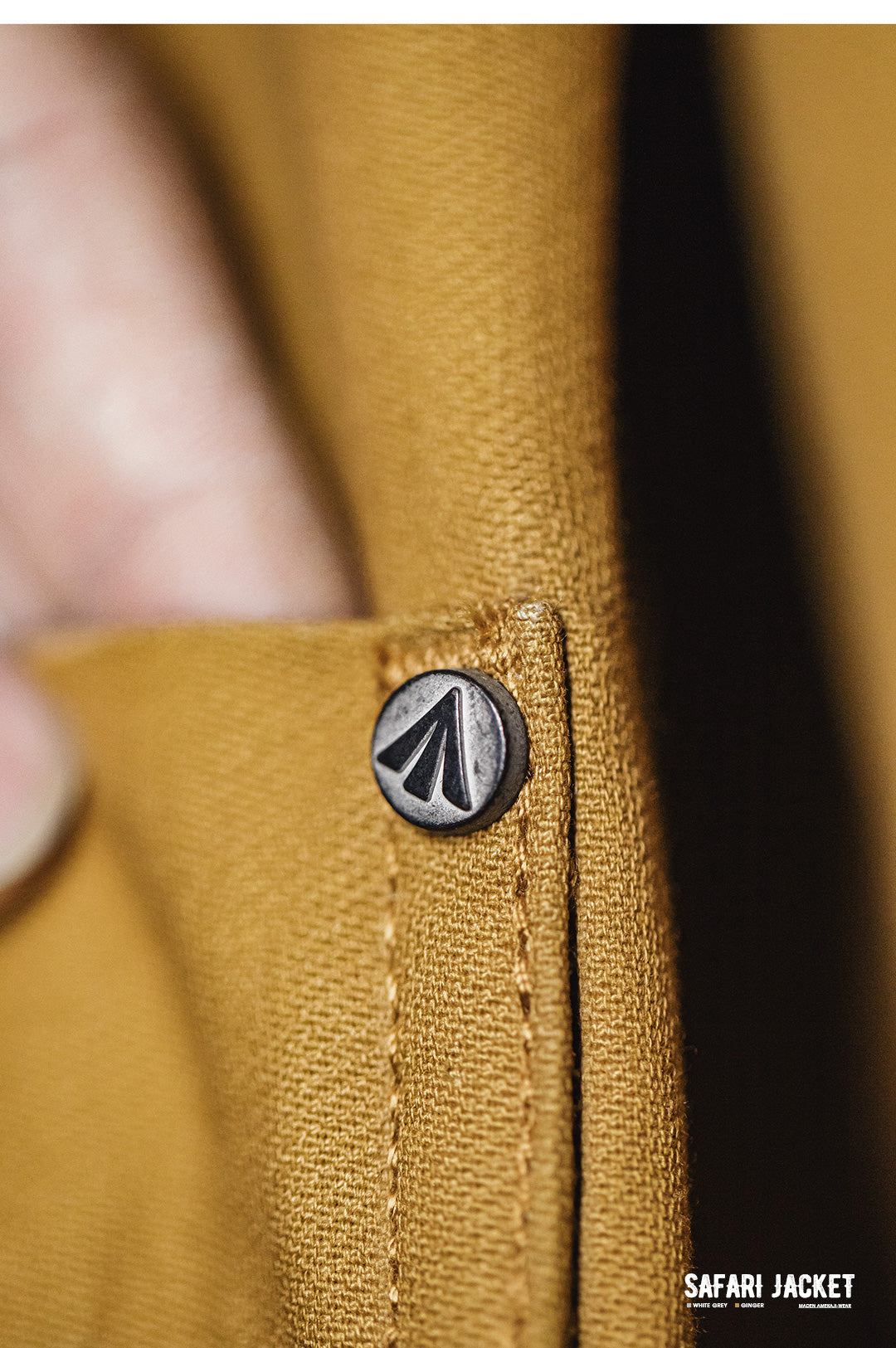 ▲ヴィンテージ復刻 しっかりハリのあるコットン サファリジャケット▼S~3XL