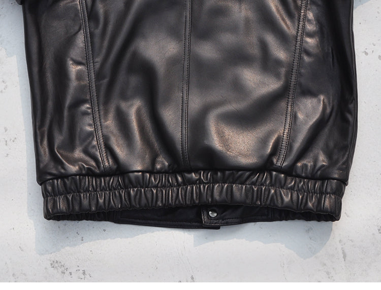 昨シーズン物売り切りSALEプライス△ニュージーランド産シープレザー ブルゾン▽ M~2XL