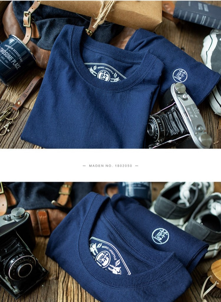 ◆インディゴ/本藍染めTシャツ◆S~2XL