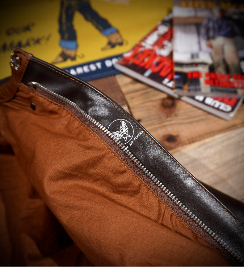 △ヴィンテージ復刻 ホースハイドレザー A-2ジャケット▽S~4XL