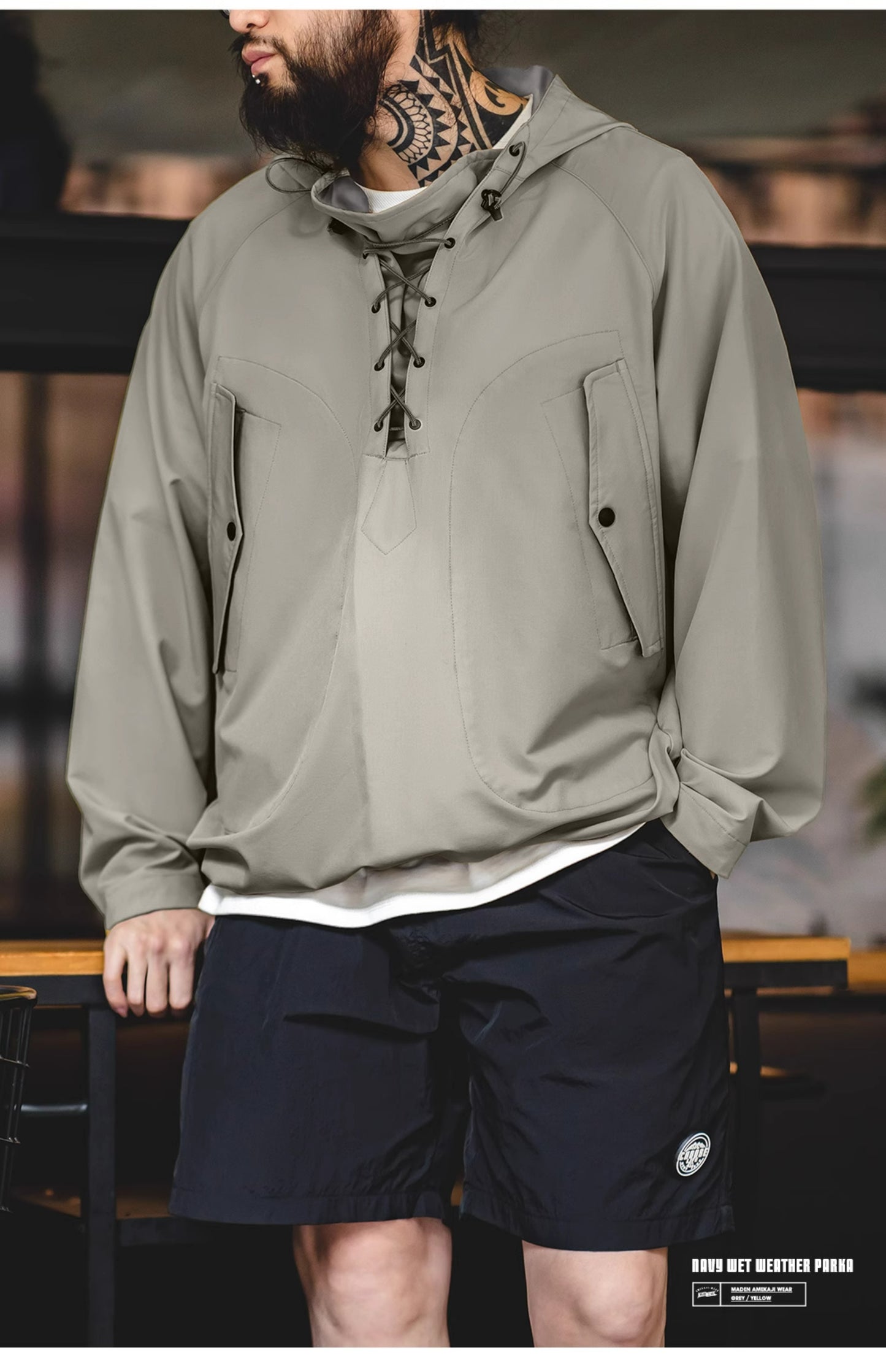 △ヴィンテージ復刻 デザインデッキパーカー アノラックジャケット▽S~2XL