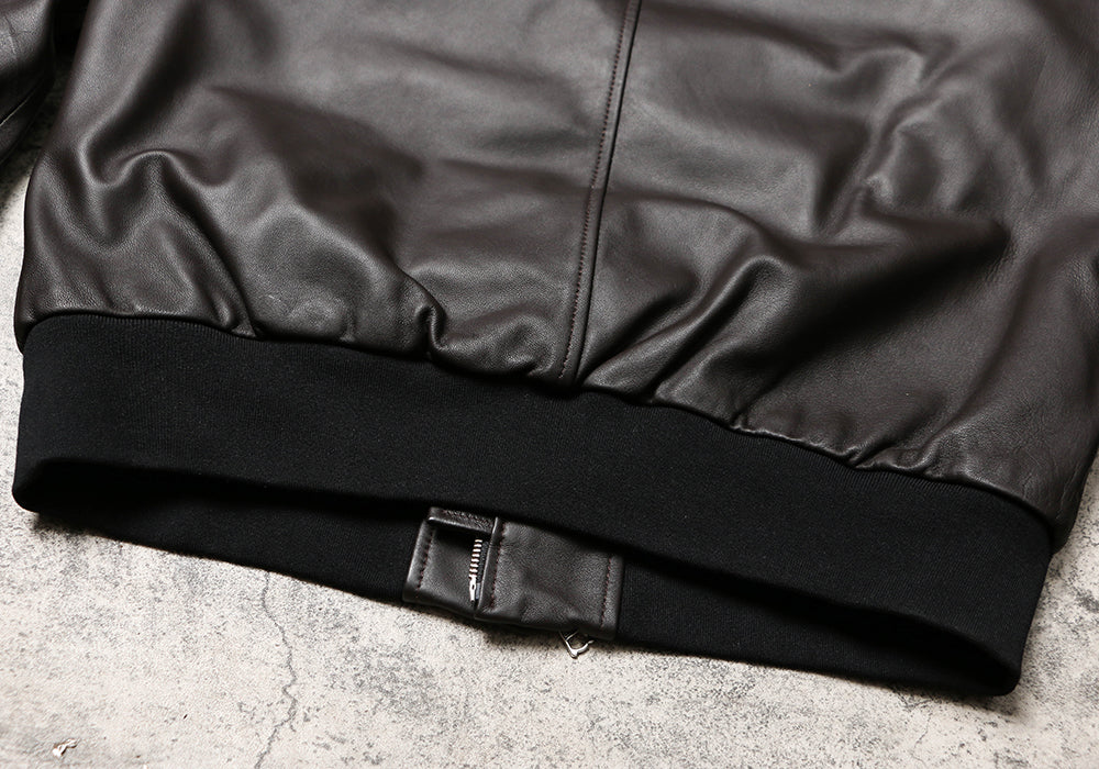 昨シーズン物売り切りセール◇グレーダックダウン使用◇シープレザー ダウンブルゾン◇ L~2XL
