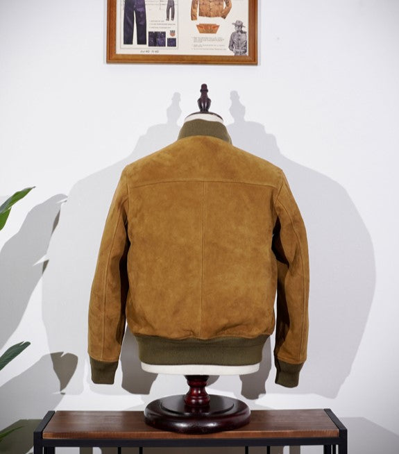 日本産ディアースキンレザー使用 A-1 フライトジャケット S~4XL