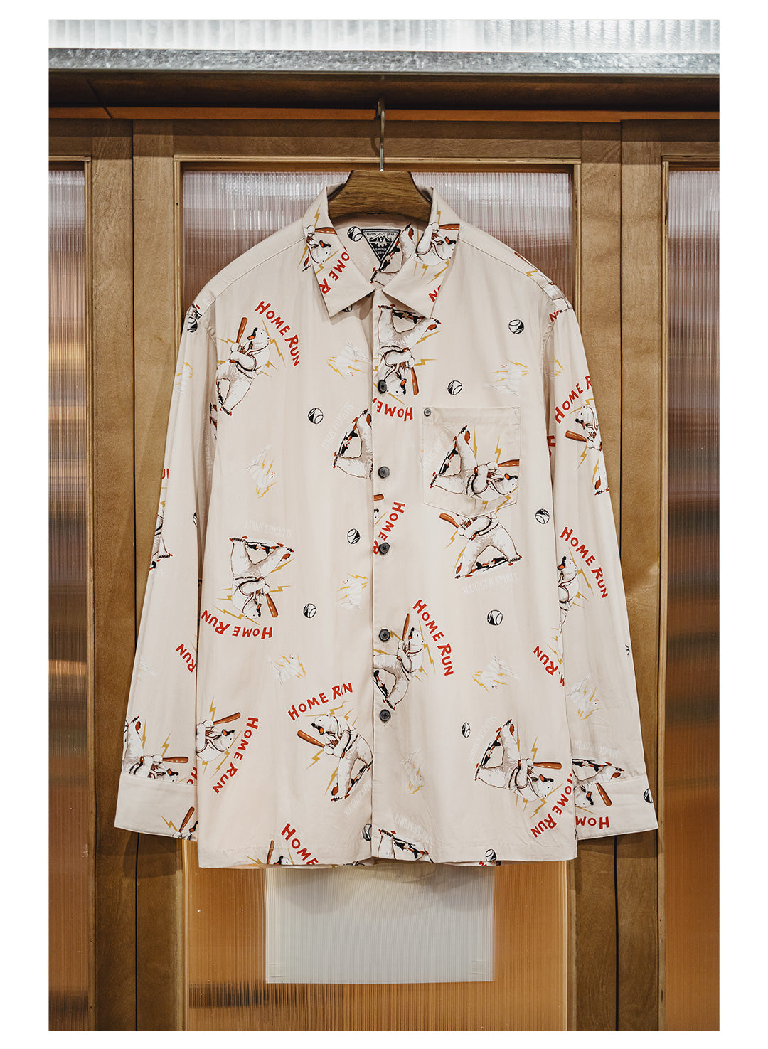 ◆白熊柄HOME RUNシャツ◆S~2XL