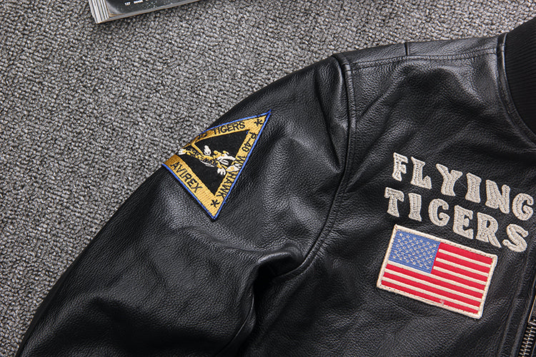 カウレザーFLYING TIGERS MA-1 フライトジャケット M~4XL