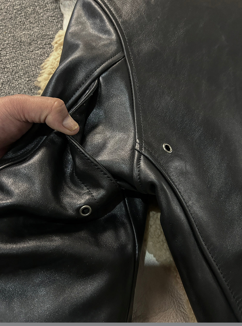ホースハイドレザー シングルライダース ジャケット M~4XL