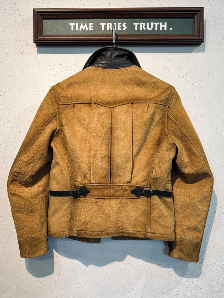 スウェードレザー ウエスタンジャケットS~3XL