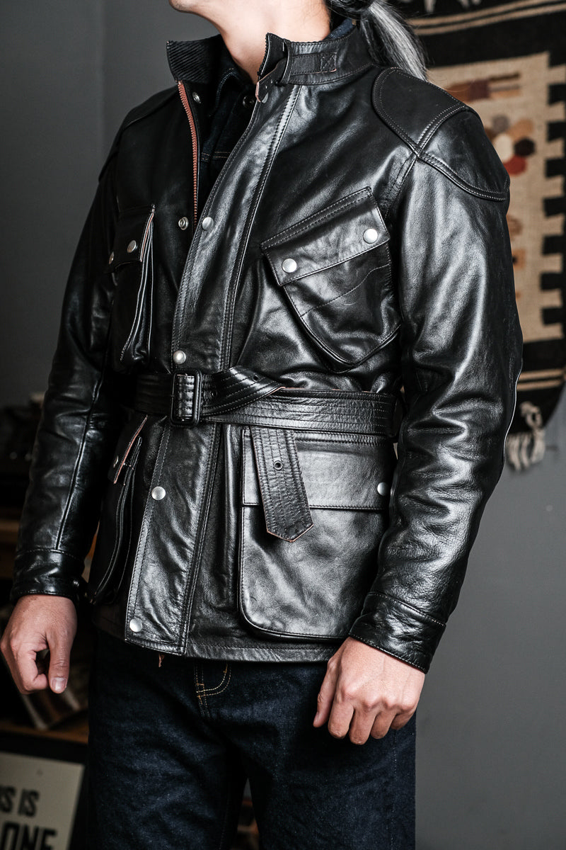 ▲細部のディテールまで完璧な拘り カウレザー ライダースジャケット▼ S~3XL