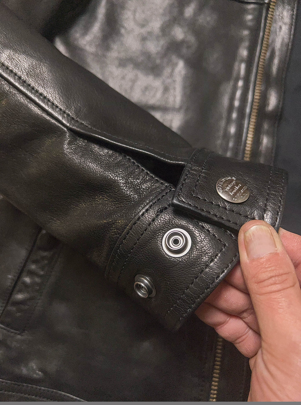 SALEプライス★VINTAGE復刻デザイン 植物タンニンなめし ゴートレザー シングルライダースジャケット★M~5XL