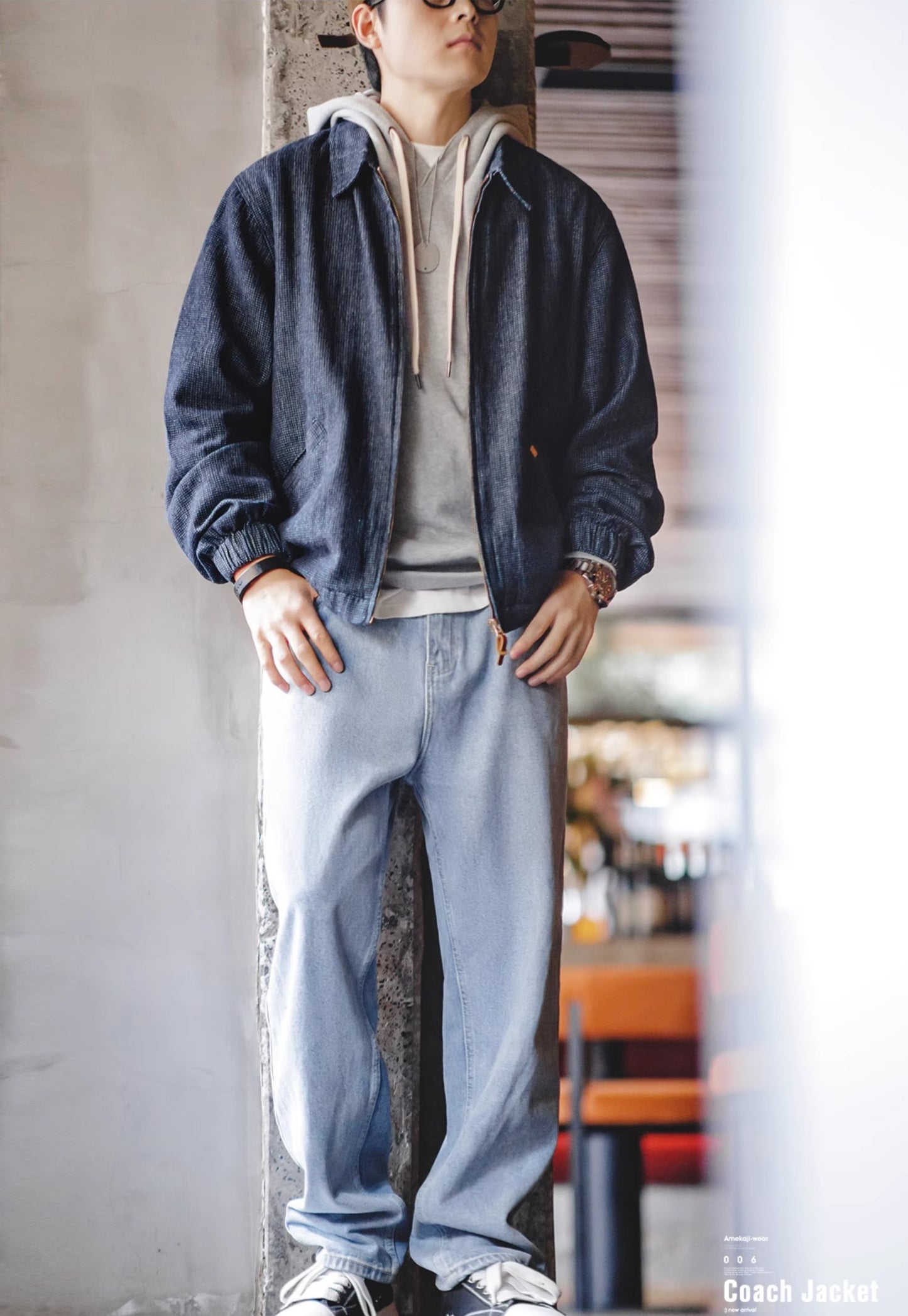 ◇デニム スウィングトップ ブルゾンハリントン ジャケット◇S~3XL