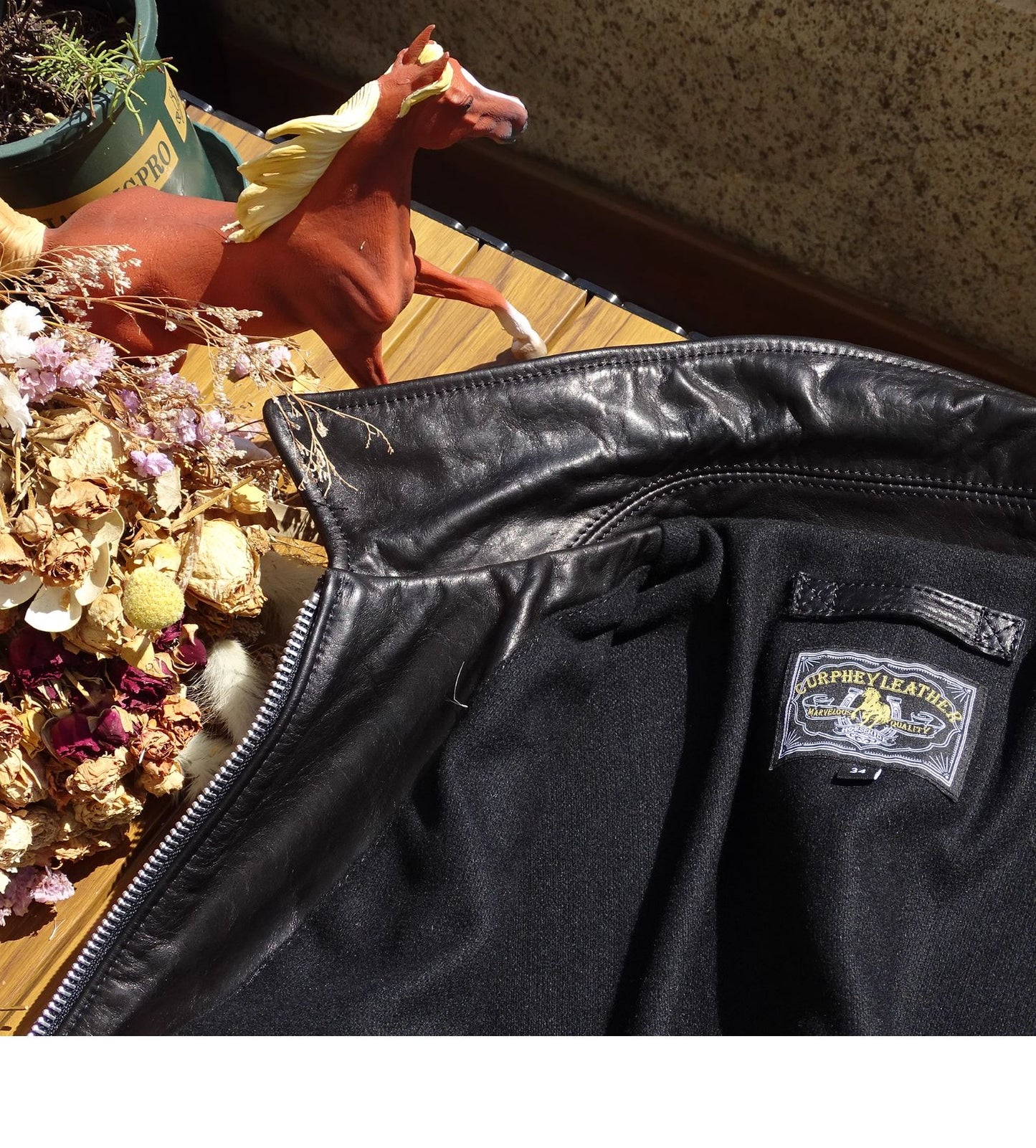 1930's VINTAGE復刻デザインホースハイドレザー スポーツジャケット S~5XL