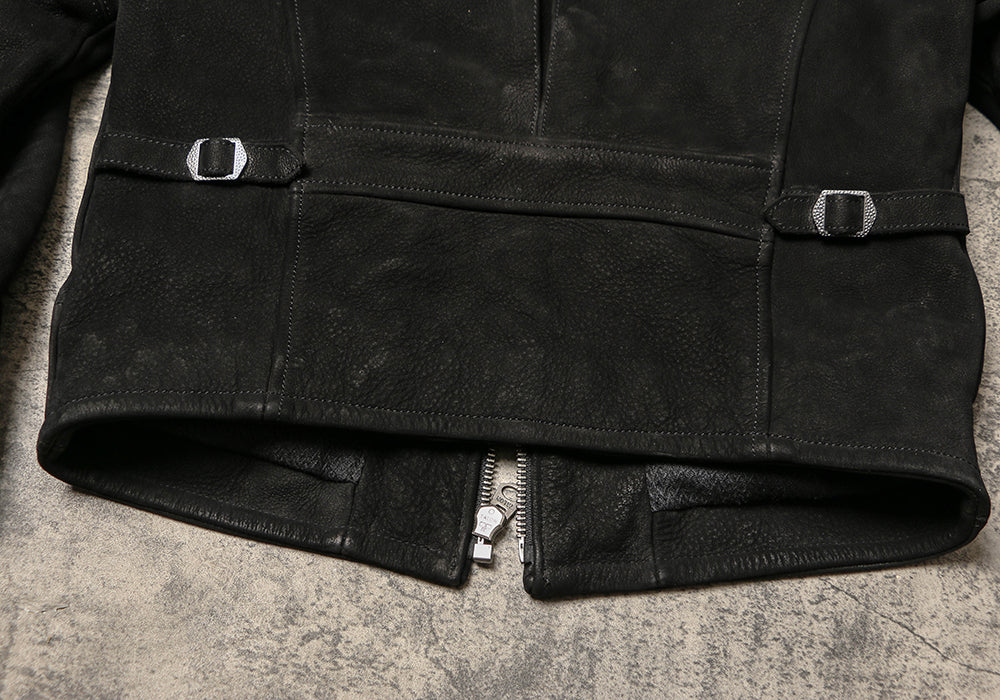 1930’s ヴィンテージ復刻型 ヌバックカウレザー シングルライダース ジャケット M~5XL