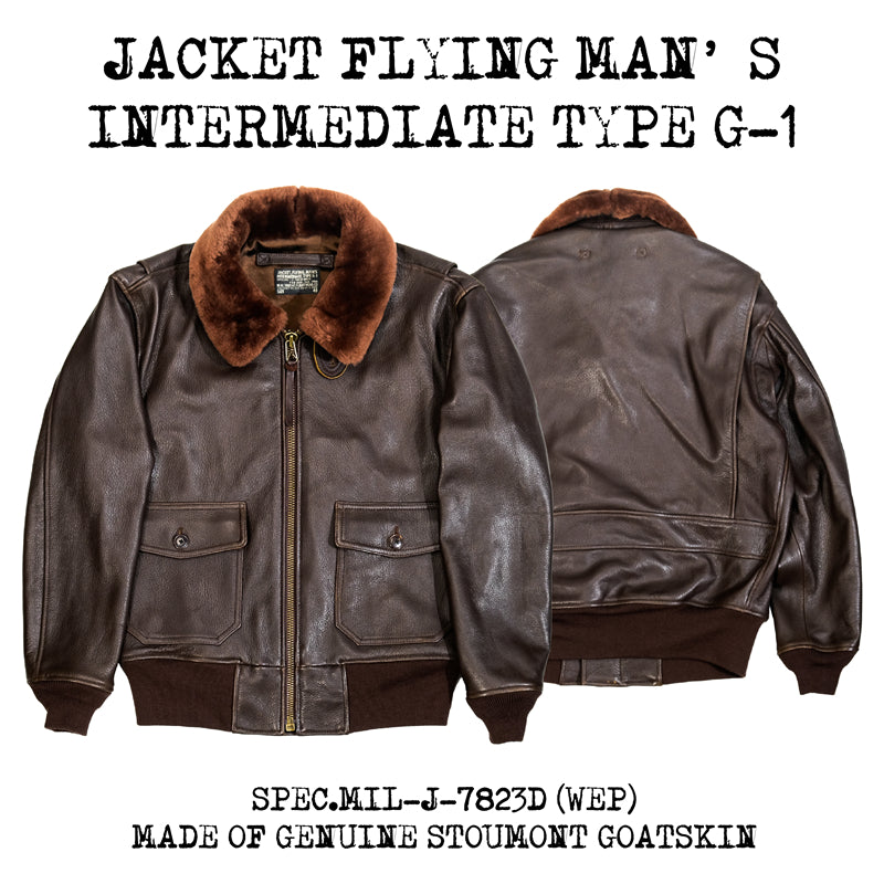 △ヴィンテージ復刻 ゴートレザー G-1ジャケット▽S~3XL