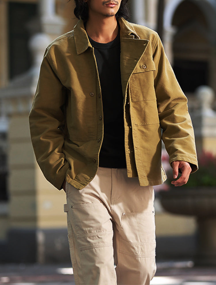 3色展開★ヴィンテージ復刻 usmc P44型 モールスキンジャケット★S~2XL