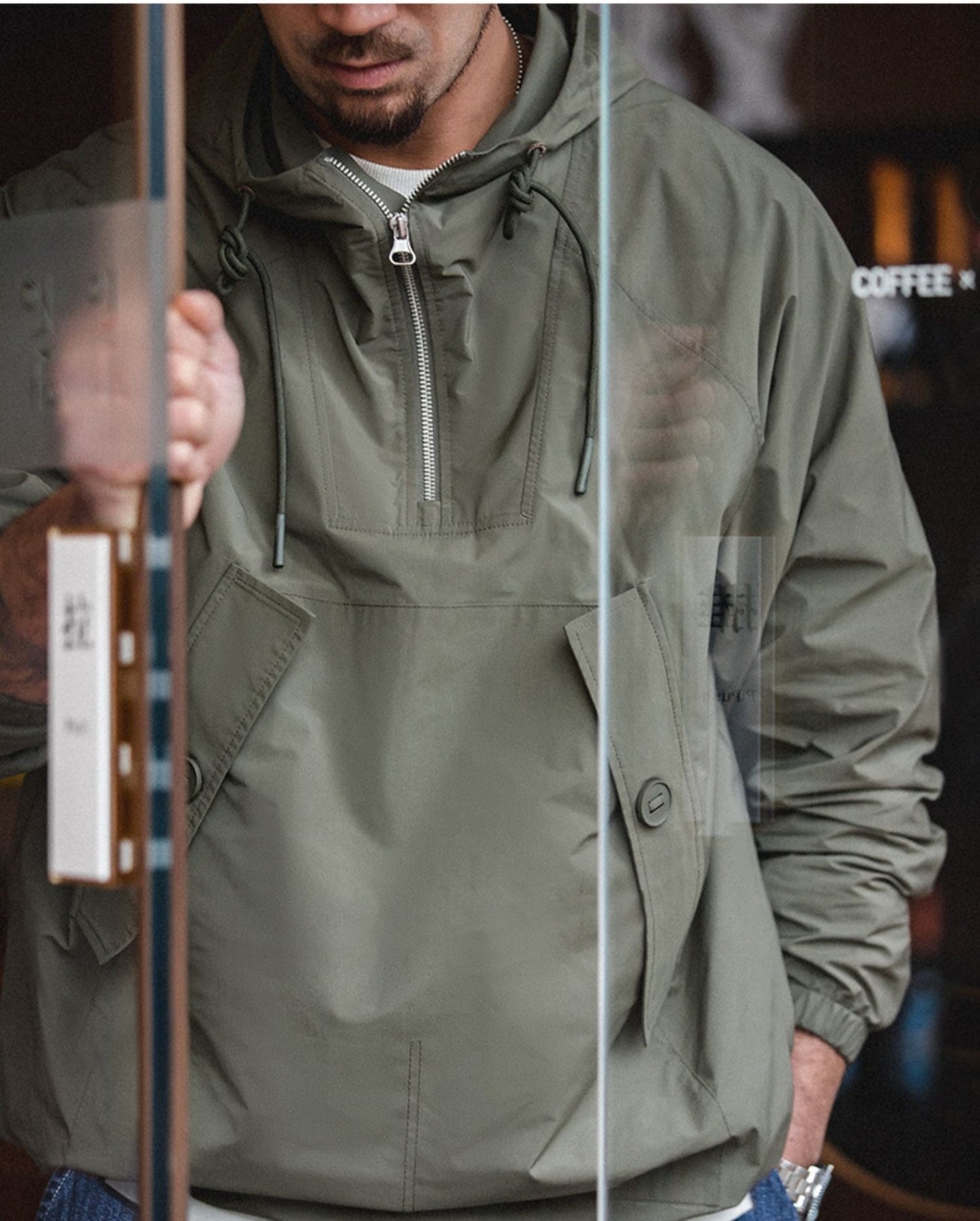 △US NAVY復刻デッキパーカーモデル プルオーバー アノラック▽S~2XL
