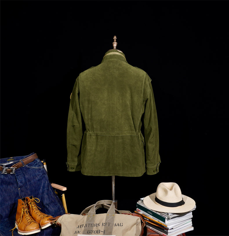 3色展開▲TAXI DRIVER トラヴィスモデル▲ビンテージ復刻 スウェード M-65 ジャケット▼L~3XL