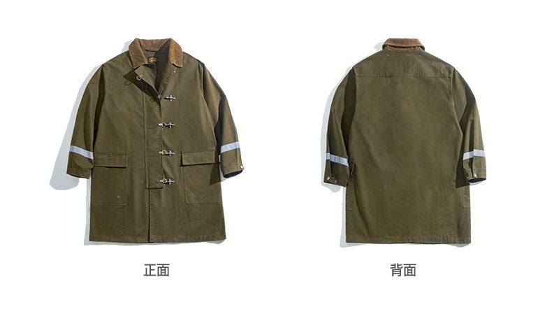 ▲ヴィンテージ復刻 コットンキャンバスファイヤーファイターコート▼S~2XL