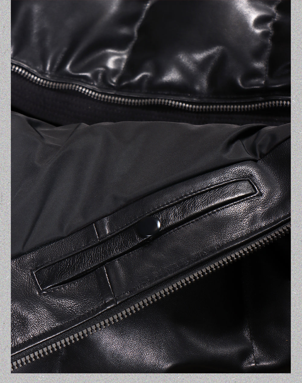 ◇ブラックシープレザー ラグランダウンジャケット◇ S~4XL