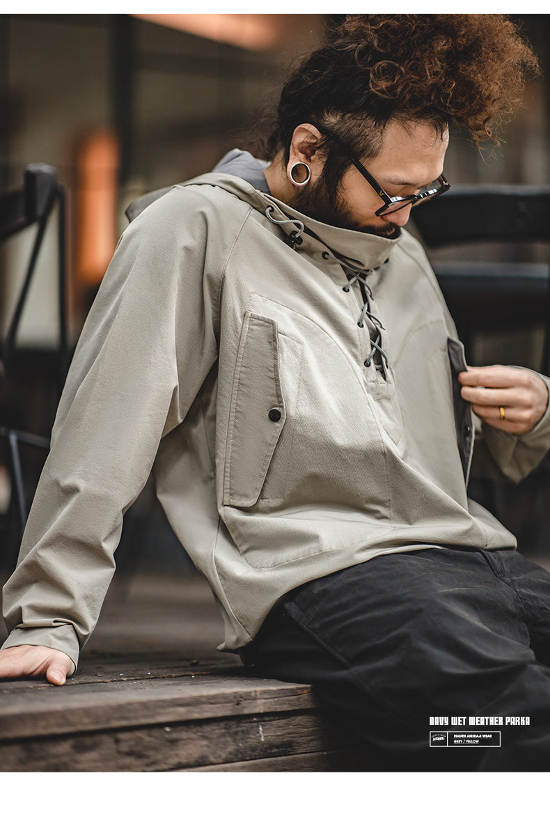 △ヴィンテージ復刻 デザインデッキパーカー アノラックジャケット▽S~2XL