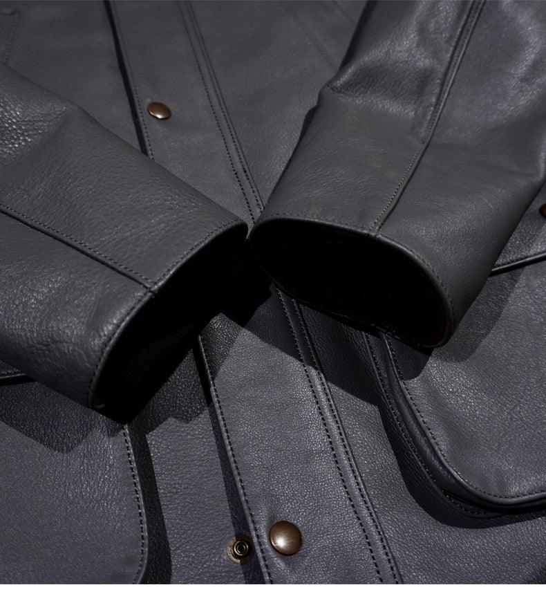 ▲細部のディテールまで完璧な拘り▲ドイツ産カウレザー ジャケット▼S~4XL