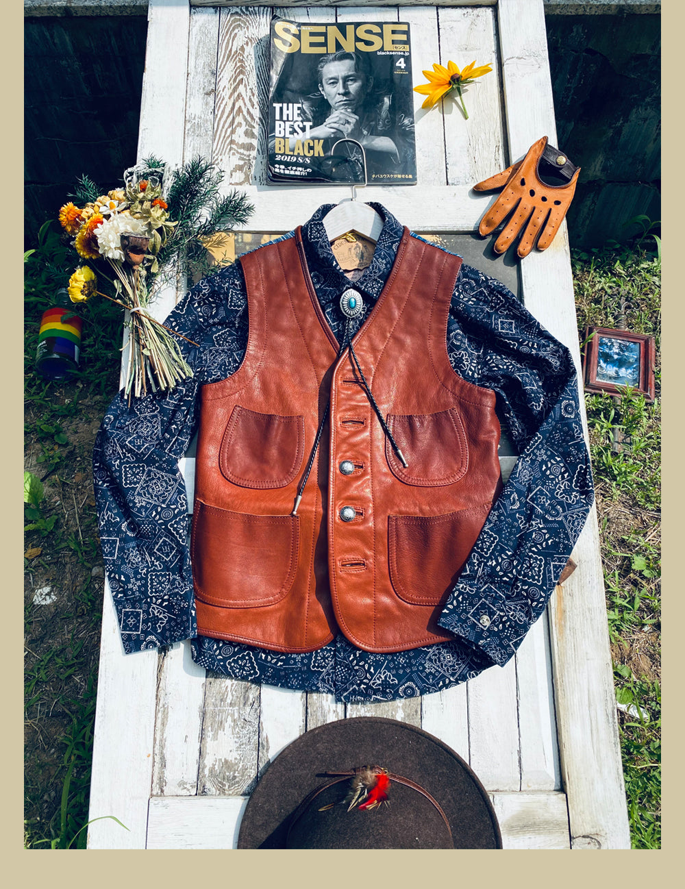 ◆ヴィンテージスタイル バンダナ柄 ロングスリーブシャツ◆ M~3XL