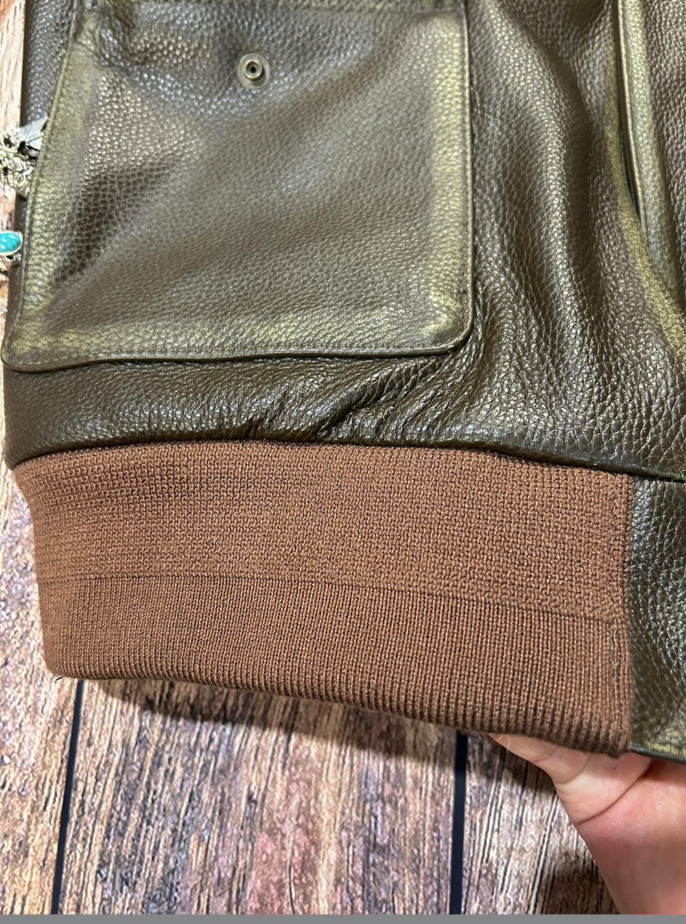 ◇絶妙なヴィンテージ加工◇茶芯カウレザー A-2 フライトジャケット◇M~5XL
