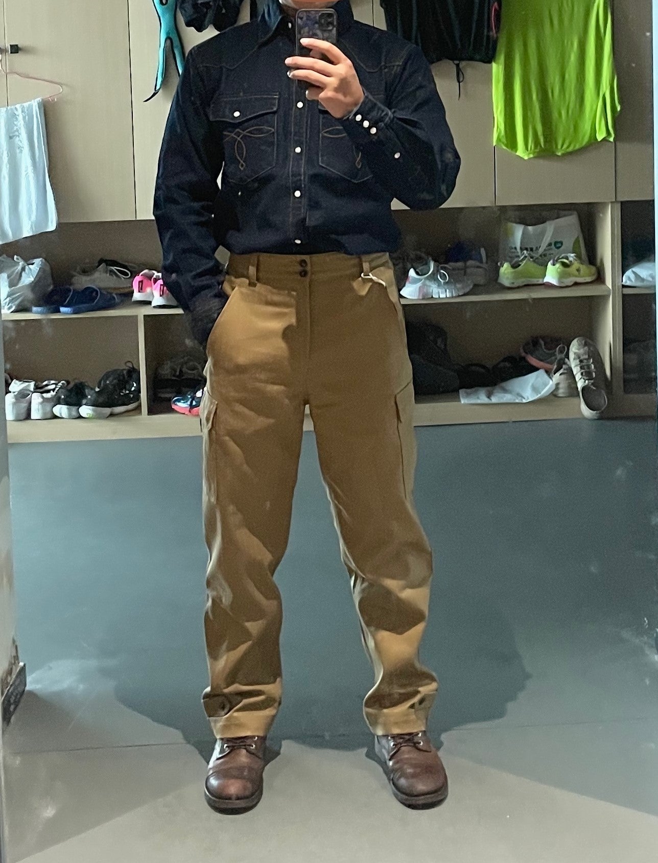 フランス軍M-47前期 復刻 HBTコットンヘリンボーンツイード パンツ/S~3XL
