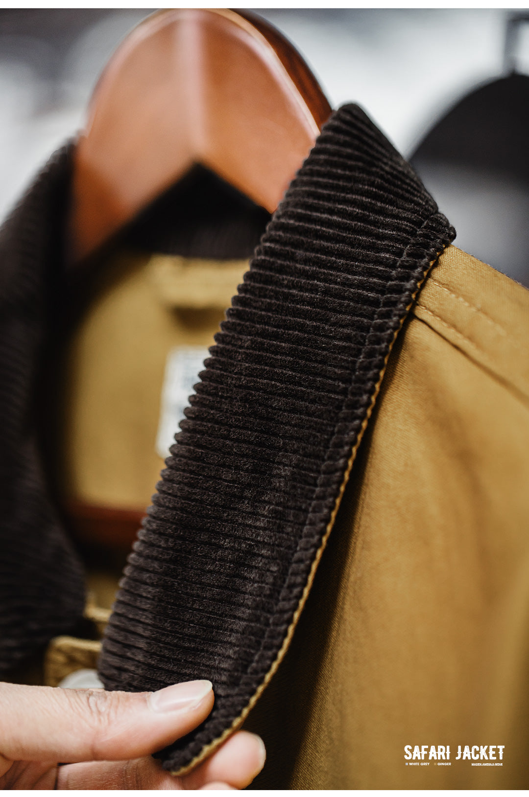 ▲ヴィンテージ復刻 しっかりハリのあるコットン サファリジャケット▼S~3XL