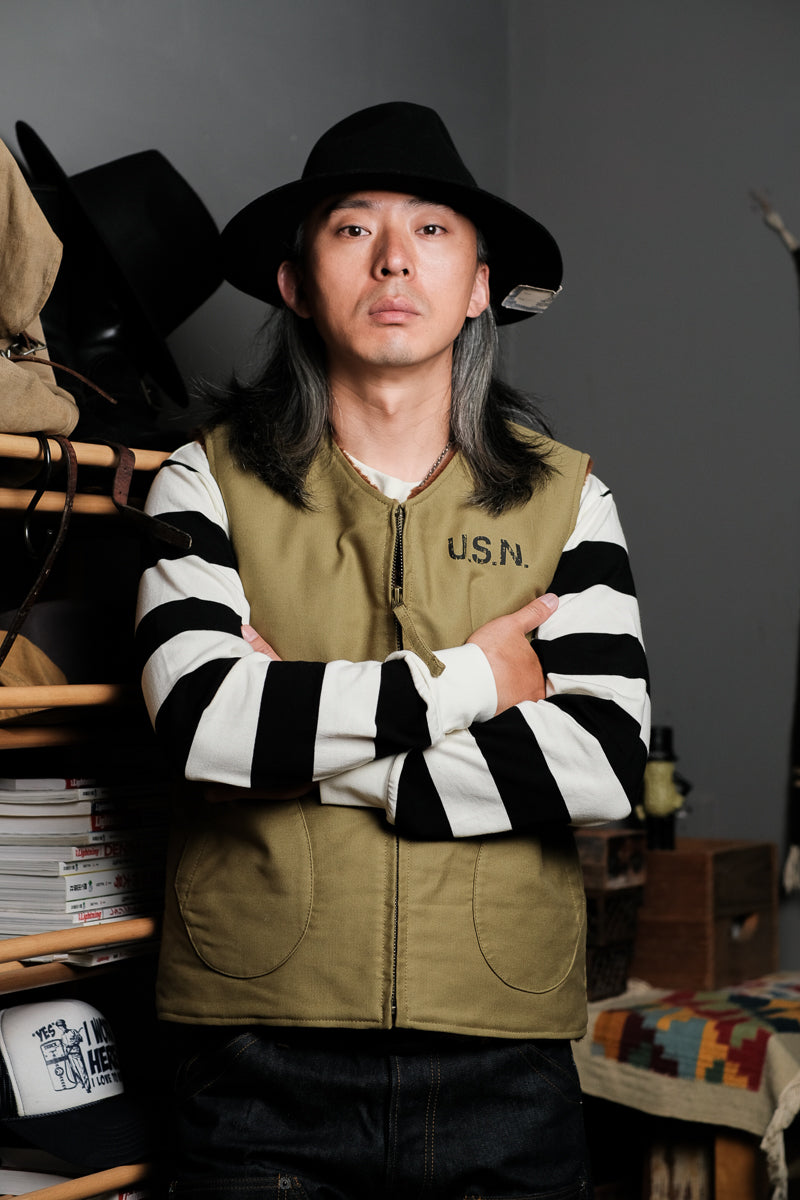 ◇USNステンシル入り 防寒性も抜群 ヴィンテージ復刻デッキベスト◇S~2XL