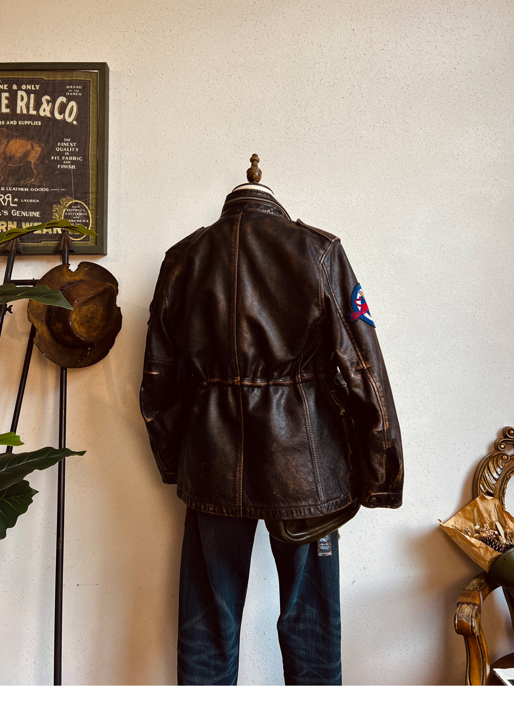 ▲抜群のヴィンテージ加工 カウレザー M-65 ジャケット▼S~3XL