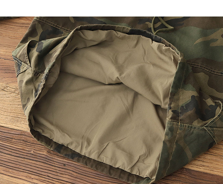 コットン タイガーカモフラージュ ミリタリーアノラックジャケット◇S~2XL