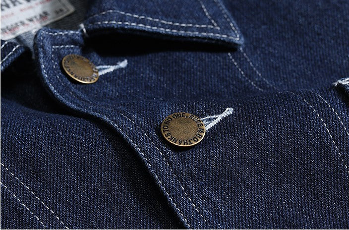 ゆったりシルエットが気分★ヴィンテージ復刻コットンデニムカバーオールジャケット★S~2XL