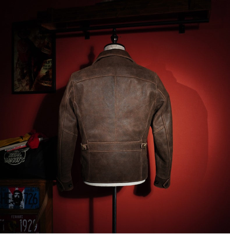 1940's VINTAGE復刻 日本産ゴートレザー使用 スポーツジャケット S~3XL