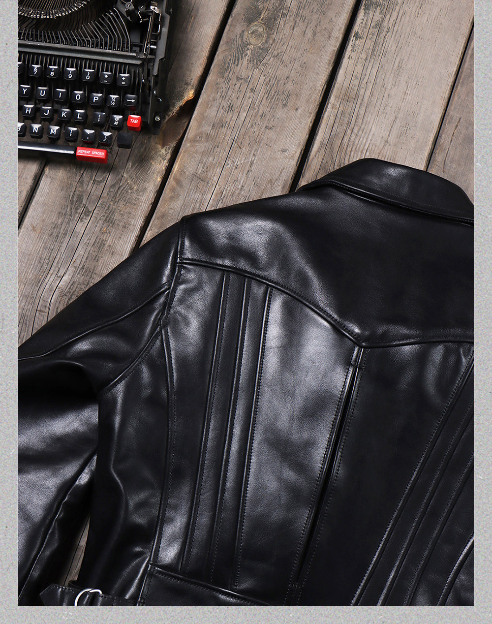 ヴィンテージ50s 復刻 カウレザー ダブルライダースジャケットS~4XL