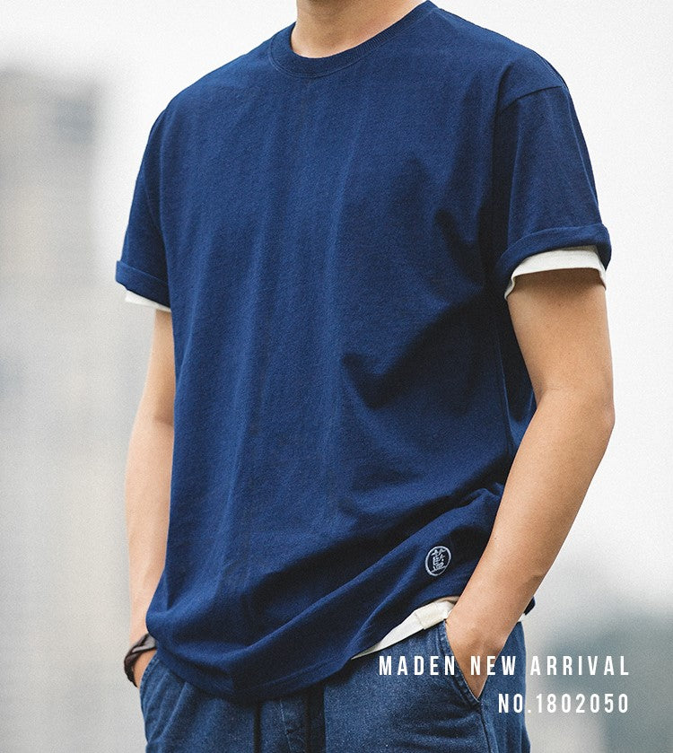 ◆インディゴ/本藍染めTシャツ◆S~2XL