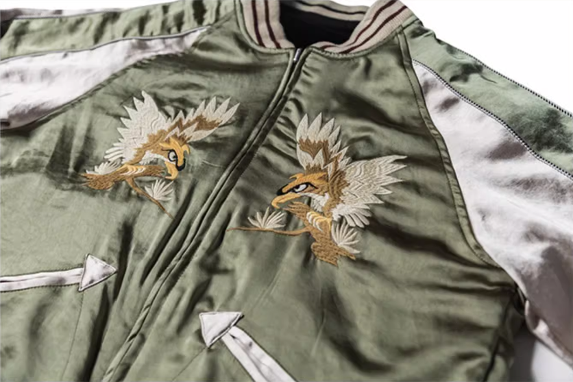 △ヴィンテージ復刻デザイン 別珍リバーシブルスカジャン △ヴィンテージ復刻デザイン 別珍リバーシブルスカジャン