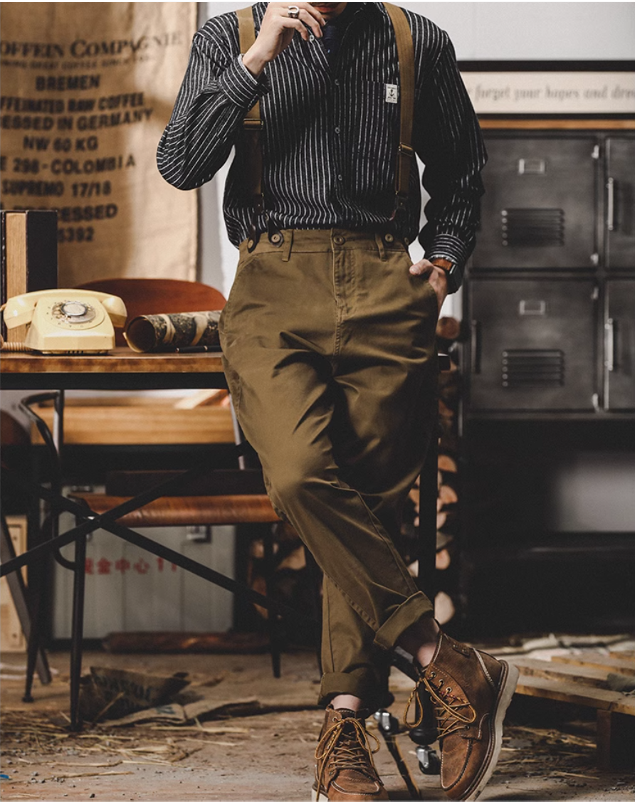 2色展開☆アメリカン レトロ ストライプシャツ☆M~3XL – quietman 2色展開☆アメリカン レトロ ストライプシャツ☆M~3XL – quietman