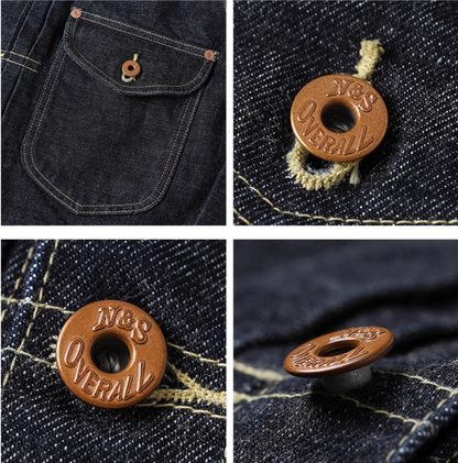 ▲1st型 506モディファイモデル/14.5OZ 三本針ステッチング セルビッチデニムジャケット▼サイズ36～46