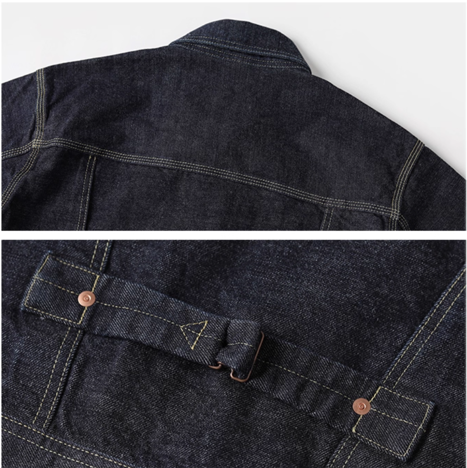 ▲1st型 506モディファイモデル/14.5OZ 三本針ステッチング セルビッチデニムジャケット▼サイズ36～46